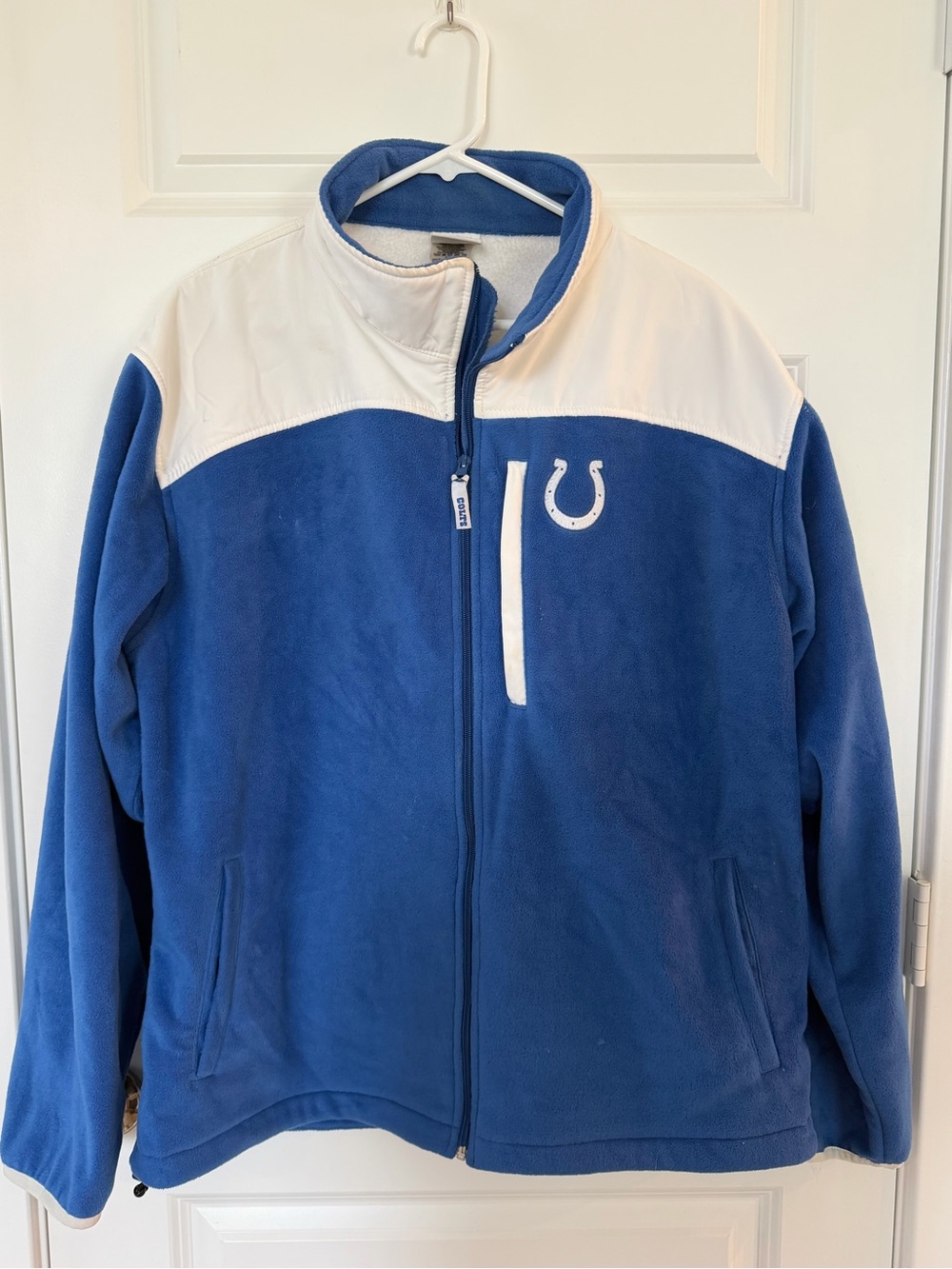 Indianapolis Colts Blue & White Fleece Jacket